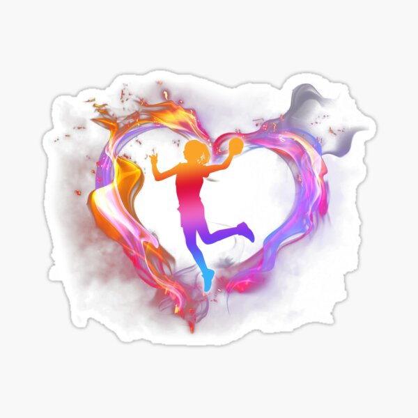 Item preview, Handball Heart Love Art designed and sold by VannaShanha.