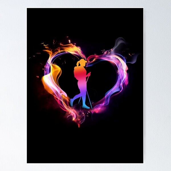 Item preview, Hiking Heart Love Art designed and sold by VannaShanha.