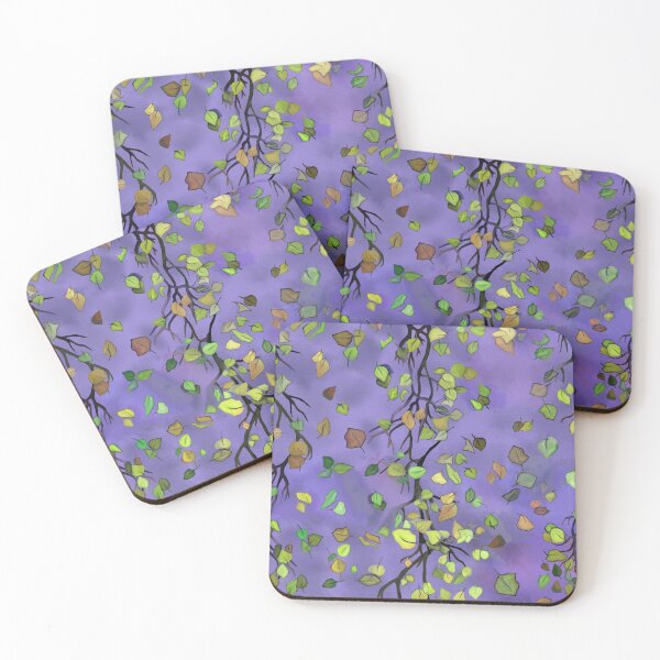 Item preview, Tree twigs, leaves, autumn pattern, painting. designed and sold by UVI-CA.