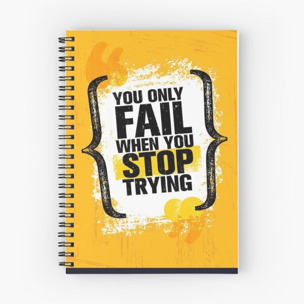Item preview, you only fail when you stop trying designed and sold by Mounir Ameur Ali.