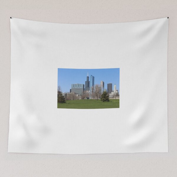 Item preview, Chicago skyline in summer designed and sold by mvpaskvan.