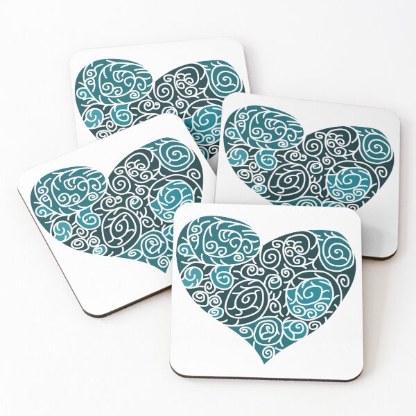 Item preview, Cute blue heart designed and sold by MC Art Studio.
