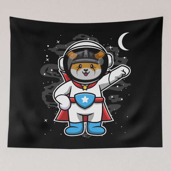 Item preview, Super Astronaut Floki Inu Coin To The Moon Crypto Token Cryptocurrency Blockchain Wallet HODL designed and sold by AdamRoberts90.