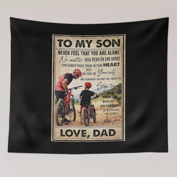 Item preview, To My Son Mountain Biking - To My Son Never Feel That You Are Alone - Mountain Biker Lovers  designed and sold by douglasNVD.