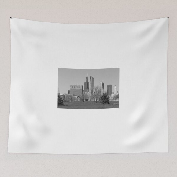 Item preview, Chicago skyline black and white designed and sold by mvpaskvan.