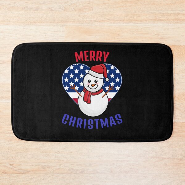Item preview, Patriotic Christmas snowman Santa clause flag xmas designed and sold by JustSaiyan1.