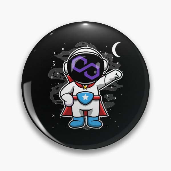 Item preview, Super Astronaut Polygon Matic Coin To The Moon Crypto Token Cryptocurrency Blockchain Wallet HODL designed and sold by AdamRoberts90.