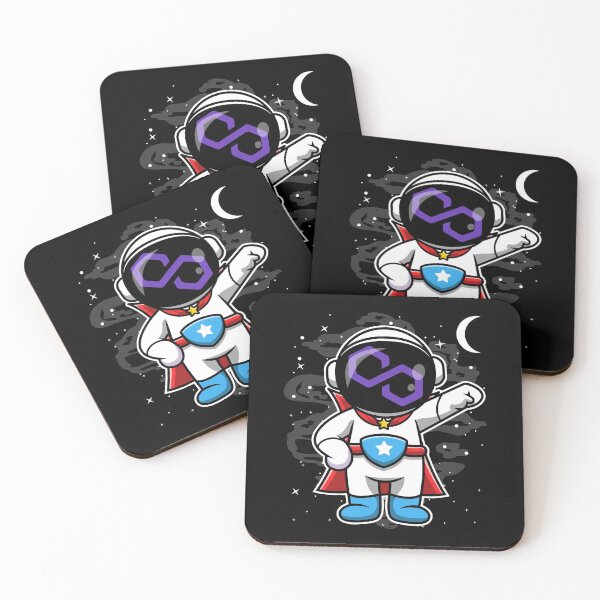 Item preview, Super Astronaut Polygon Matic Coin To The Moon Crypto Token Cryptocurrency Blockchain Wallet HODL designed and sold by AdamRoberts90.