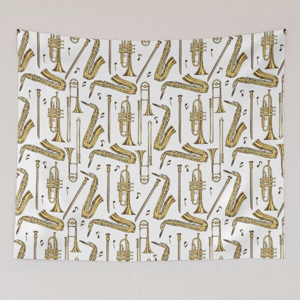 Item preview, Gold Saxophones Trumpets Clarinets  designed and sold by VannaShanha.