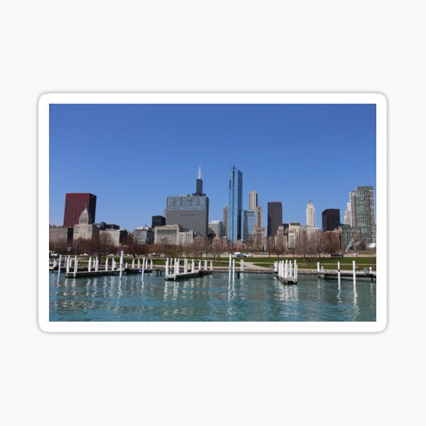 Chicago lakefront in summer Sticker