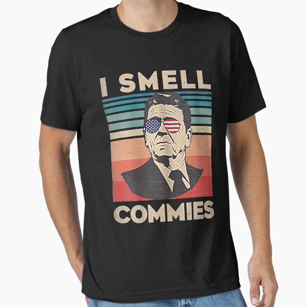 Item preview, Vintage distressed, Retro Reagan President I smell commies T-Shirt designed and sold by Ermestsher43.