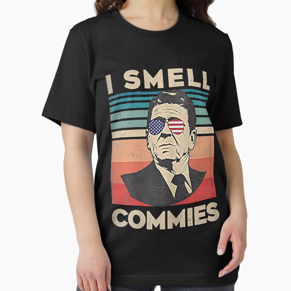 Artikel-Vorschau von Vintage Distressed, Retro Reagan President, ich rieche Commies T-Shirt, designt und verkauft von Ermestsher43.
