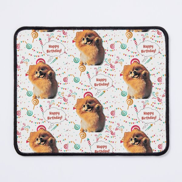 Item preview, happy birthday Pomeranian designed and sold by AnnaAndVibes.