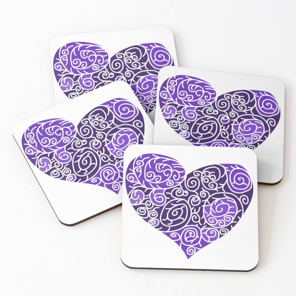 Item preview,  Cute Purple heart designed and sold by MC Art Studio.
