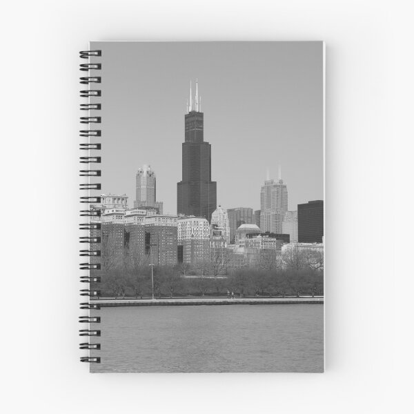 Item preview, Chicago skyline black and white designed and sold by mvpaskvan.