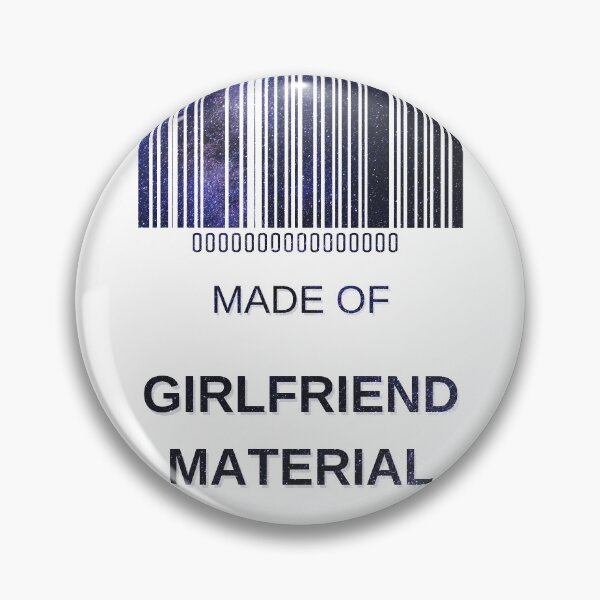 Item preview, Made Of 100% Girlfriend Material Blue Starry Nights- Aesthetic Funny Barcode unique designed and sold by MAEffects.