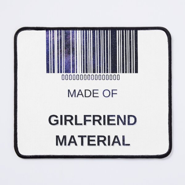 Item preview, Made Of 100% Girlfriend Material Blue Starry Nights- Aesthetic Funny Barcode unique designed and sold by MAEffects.