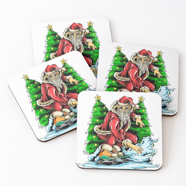 Item preview, Skateboarder Santa designed and sold by Silver Studio.