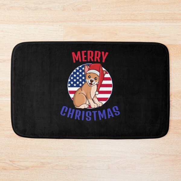 Item preview, Patriotic Christmas chihuahua Santa clause flag xmas designed and sold by JustSaiyan1.