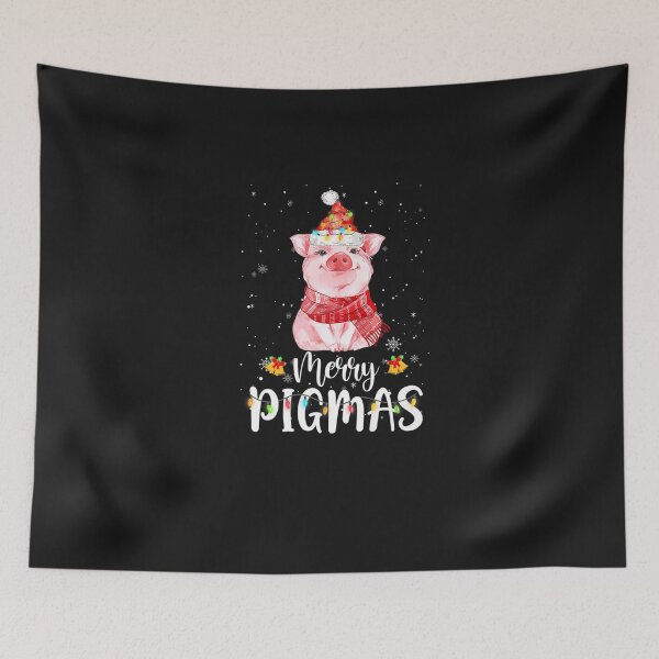 Item preview, Cute Pig Lovers Animal Christmas Merry Pigmas Funny Holiday Premium T-Shirt designed and sold by shop   luisant.