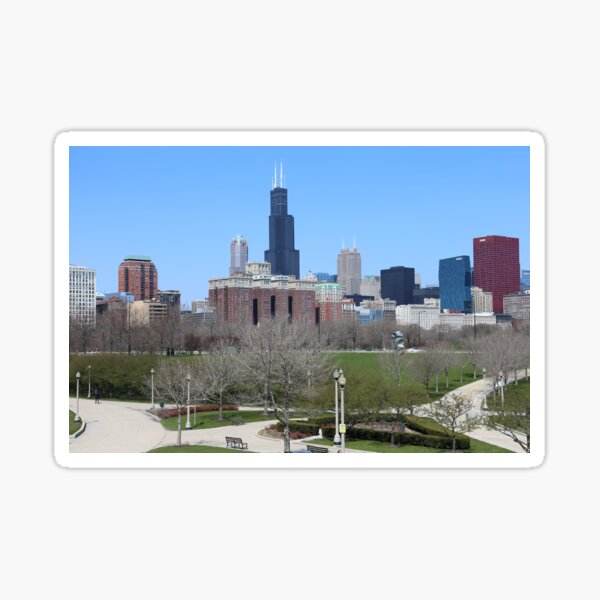 Item preview, Chicago skyline in summer designed and sold by mvpaskvan.
