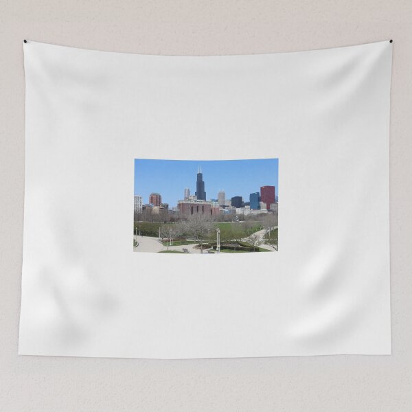 Item preview, Chicago skyline in summer designed and sold by mvpaskvan.