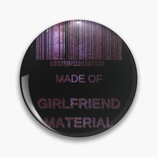 Item preview, Made Of 100% Girlfriend Material Red Starry Nights- Aesthetic Funny Barcode unique designed and sold by MAEffects.