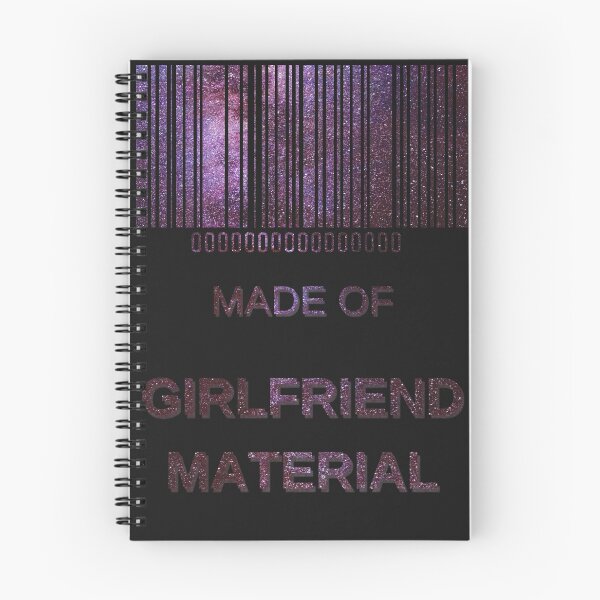 Item preview, Made Of 100% Girlfriend Material Red Starry Nights- Aesthetic Funny Barcode unique designed and sold by MAEffects.