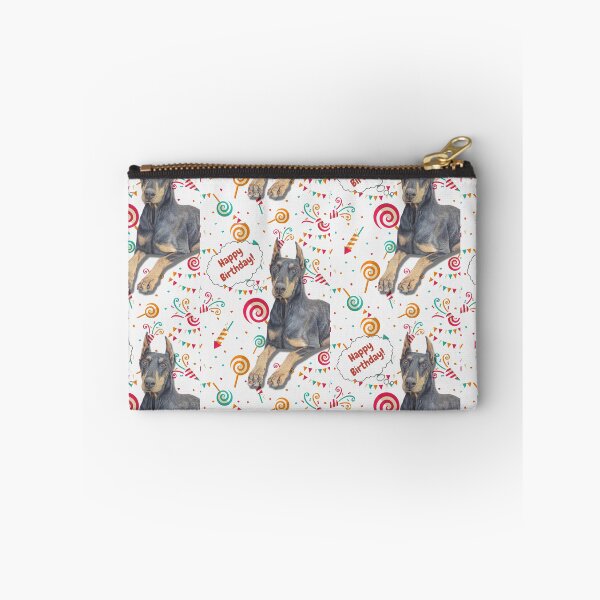 Item preview, happy birthday Dobermann designed and sold by AnnaAndVibes.