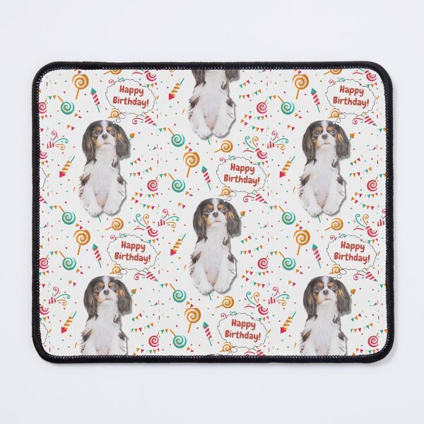 Item preview, happy birthday Cavalier King Charles Spaniel designed and sold by AnnaAndVibes.