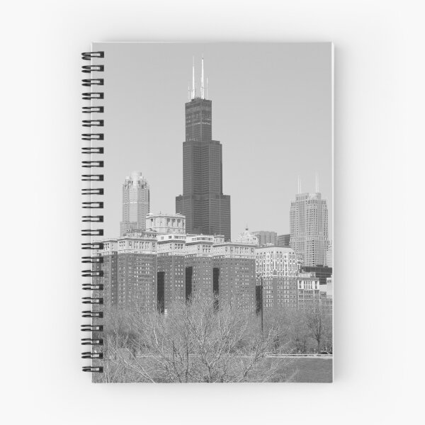 Item preview, Chicago skyline black and white designed and sold by mvpaskvan.