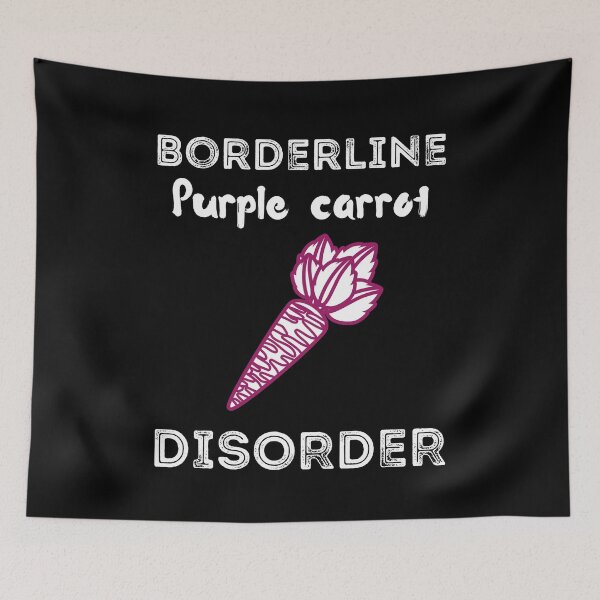 Item preview, Borderline Purple carrot  Disorder Shirt  designed and sold by zoonix.