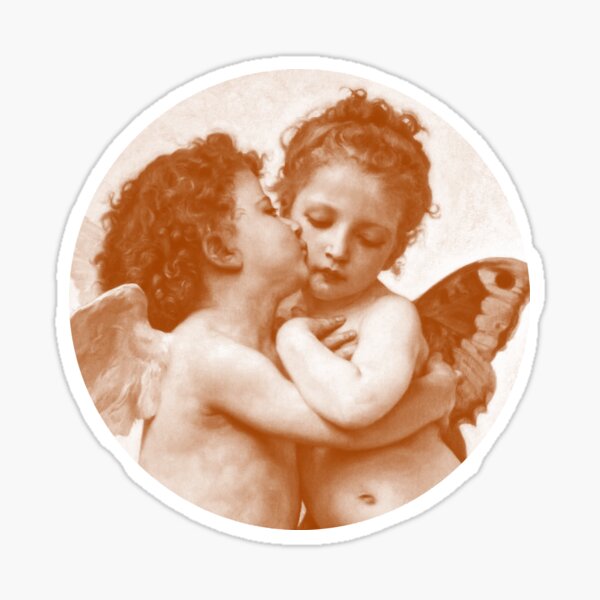 Pegatina «Primer beso de William Adolphe Bouguereau» de MysteriousArts