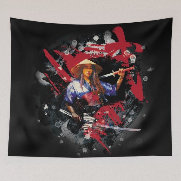 Item preview, Red Samurai Girl designed and sold by highdegreepro.