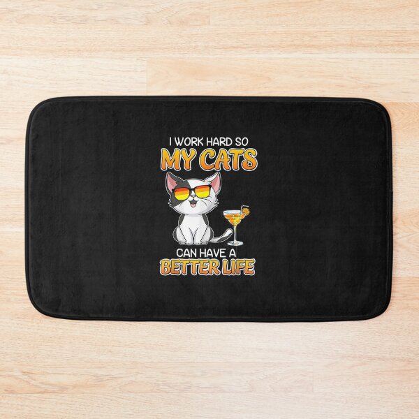 Item preview, I Work Hard So My Cat Can Have A Better Life Tshirt T-Shirt designed and sold by shop   luisant.