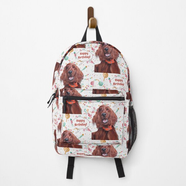 Item preview, happy birthday Irish Setter designed and sold by AnnaAndVibes.