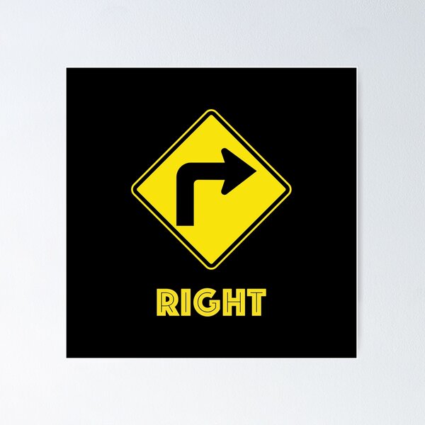 Item preview, Right (right sign) - Funny Pun t-shirt] designed and sold by highdegreepro.