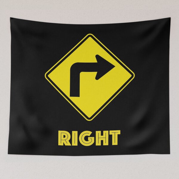 Item preview, Right (right sign) - Funny Pun t-shirt] designed and sold by highdegreepro.