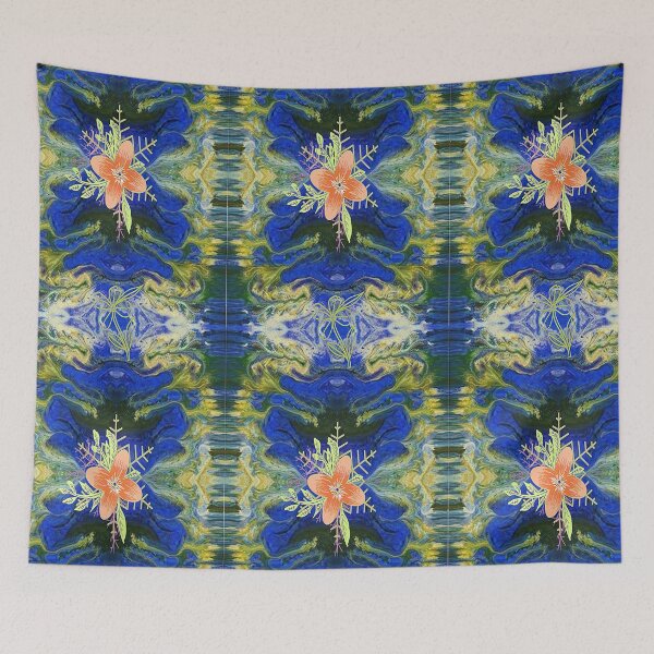 Item preview, Ethnic Abstract Design with Flower,5, trippy graphic psychedelic arte abstracto designed and sold by Adri Barnard.