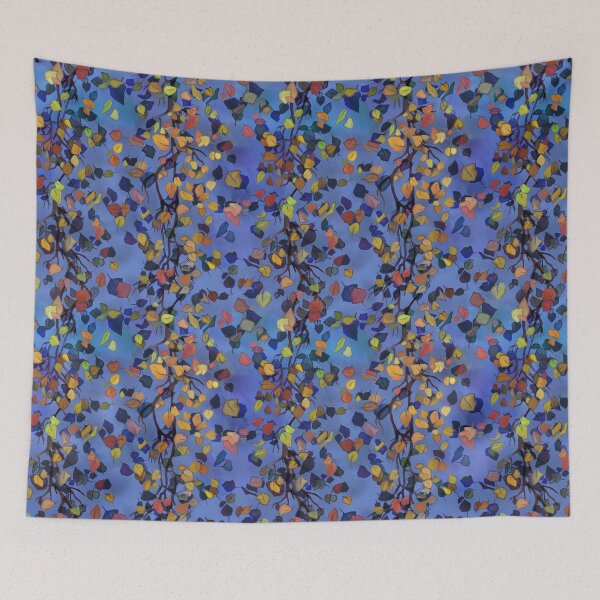 Item preview, Tree twigs, leaves, autumn pattern, painting. designed and sold by UVI-CA.