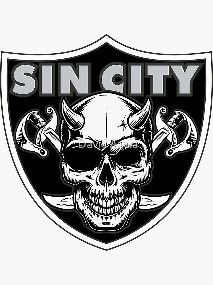 Sin City Raiders Skull Shield Unisex Hoodie 