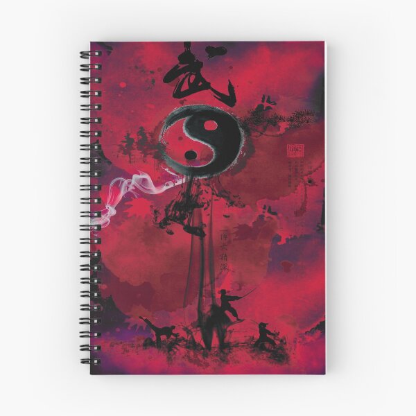 Item preview, Red martial arts ying yang drawing designed and sold by highdegreepro.