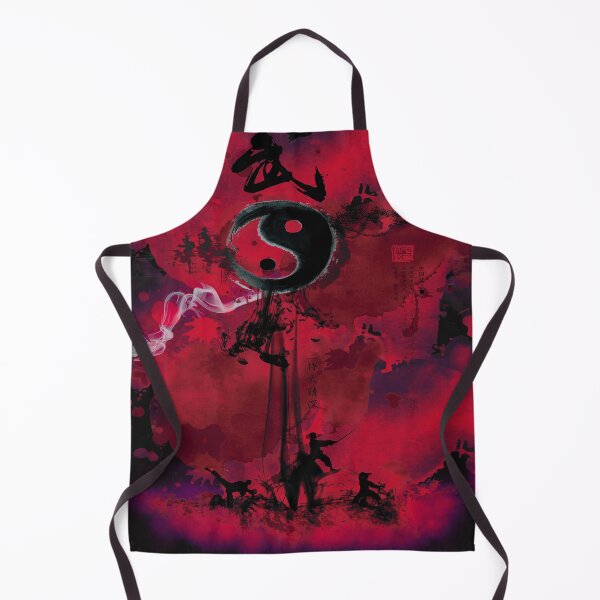 Item preview, Red martial arts ying yang drawing designed and sold by highdegreepro.