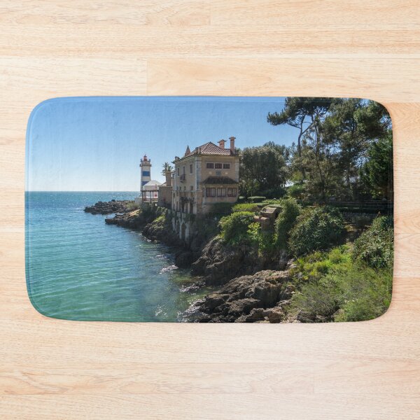 Item preview, Cascais Seaside Landmarks - Santa Maria House and Santa Marta Lighthouse designed and sold by Georgia Mizuleva.
