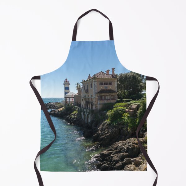 Item preview, Cascais Seaside Landmarks - Santa Maria House and Santa Marta Lighthouse designed and sold by Georgia Mizuleva.