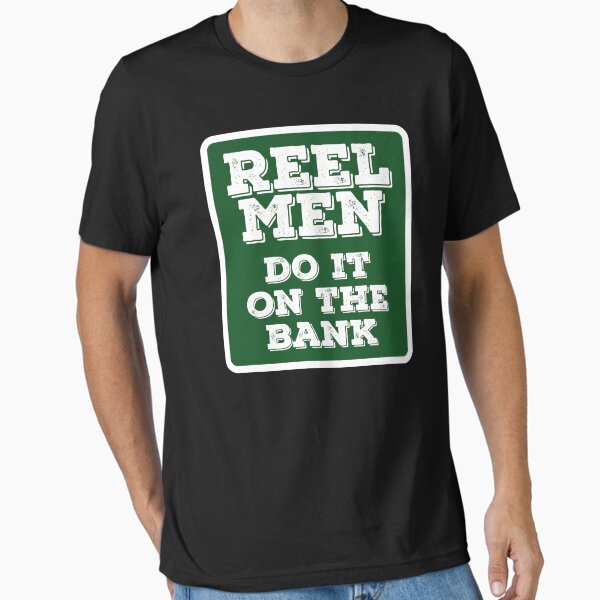 Vista previa del artículo con la obra «Reel Men - Hazlo en el banco», diseñado y vendido por TnT Design.