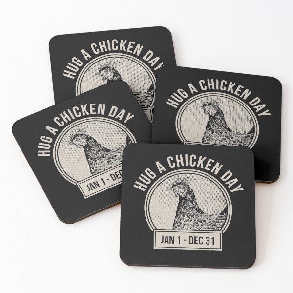 Item preview, Hug a Chicken Day Love Pet Chickens Farmer  designed and sold by The Junto Shop.