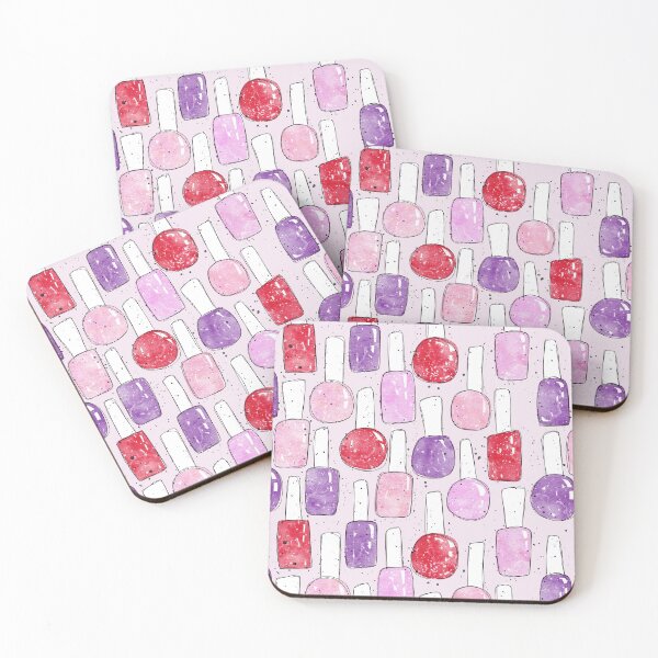 Item preview, Nail Polish | Original Red Pink and Purple Pattern designed and sold by RebeccaFlaherty.