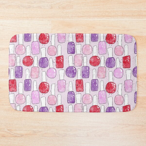 Item preview, Nail Polish | Original Red Pink and Purple Pattern designed and sold by RebeccaFlaherty.