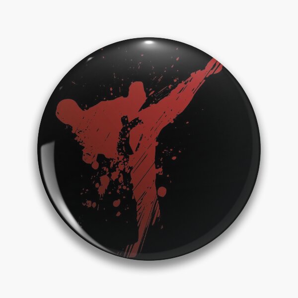 Item preview, Red martial arts kicking art designed and sold by highdegreepro.